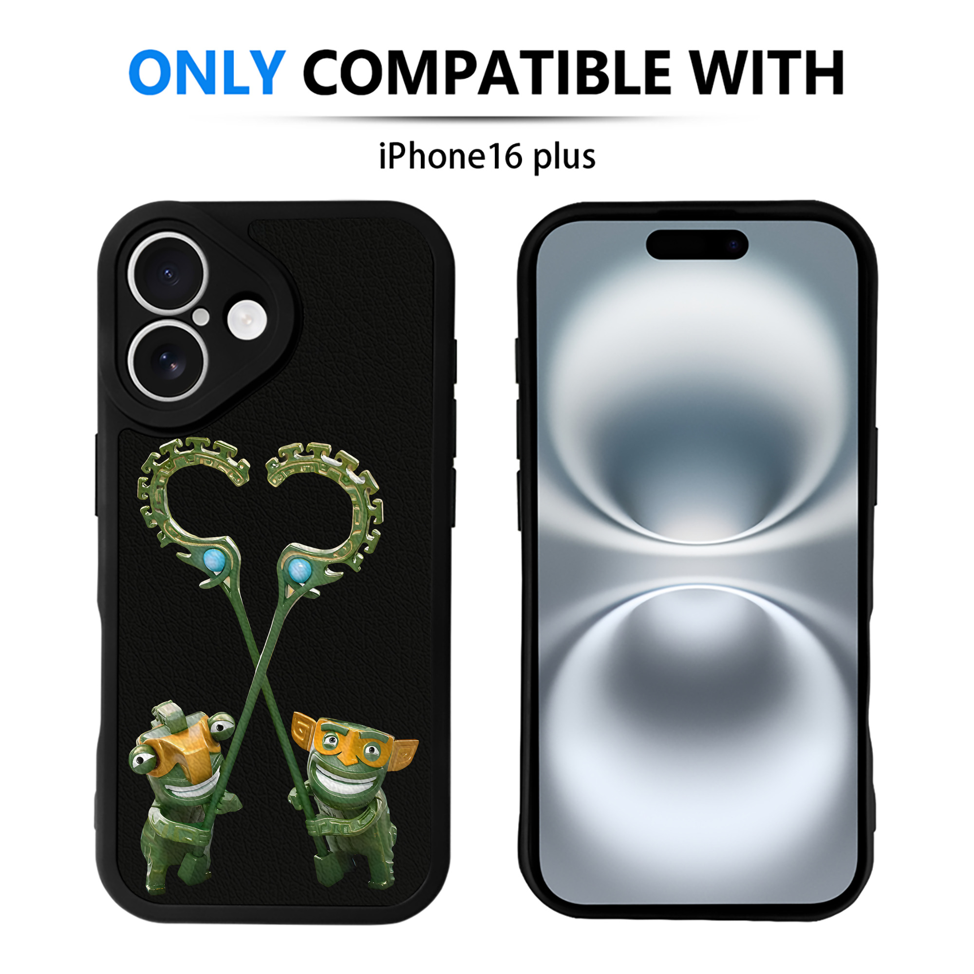 （画像用） Ne Zha 2 ナタ 魔童の大暴れ 【iPhone 16シリーズ対応】シリコンスマホケース（レザー調） 材質：シリコン